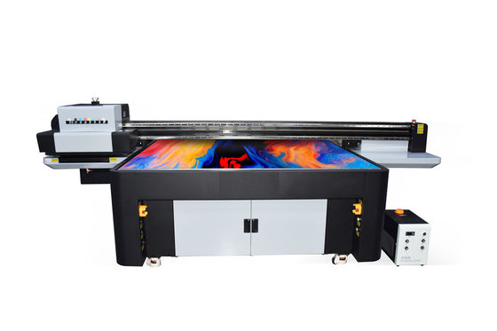 Printer pita presisi LED UV Ink Printing Double White Color Light Oil Mode 1800x1000mm Dimensi cetak