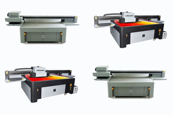 W CMYKLCLM Minyak Ringan Tinta Warna Ukuran Besar Printer UV 4130 X 2000 X 1300mm Dimensi Peralatan Untuk Mencetak