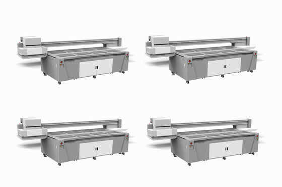 Printer UV yang stabil dan tepat dengan rangka baja dan nozel G5/G6 yang kaya