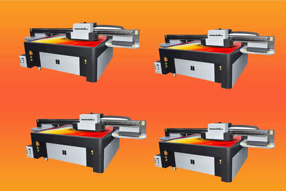 Steel Frame UV Flatbed Printer dengan Double White Color Printing dan LED Environmental UV Ink