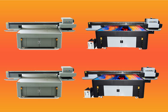 Steel Frame UV Flatbed Printer Dengan Sistem Pasokan Tinta Berkelanjutan Dan Perangkat Lunak Pencetakan Foto