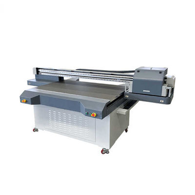 Resolusi UV Inkjet Material kaku dan fleksibel Printer flatbed dengan struktur rangka baja