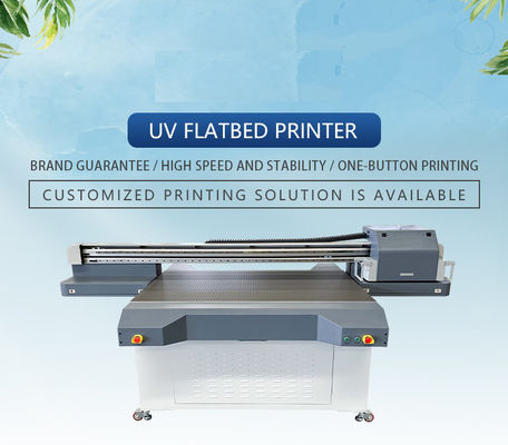 2 G5i Kepala Cetak Printer UV Label Flatbed Printer Untuk Bahan Teguh Dan Fleksibel