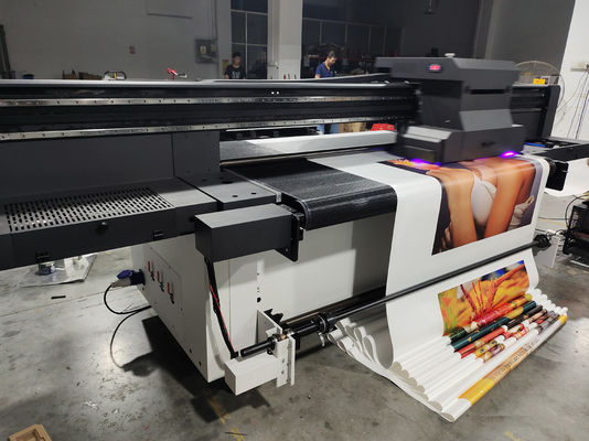 4.5 X 2.5 X 1.8 Meter Otomatis Inkjet Roll To Roll Printer Dengan Sistem Windows