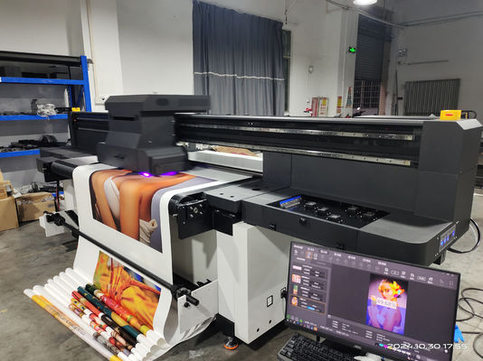 UV Ink Roll To Roll Printer Dengan CMYK Dan Putih Untuk Wallpaper Dan UV Paper Printing