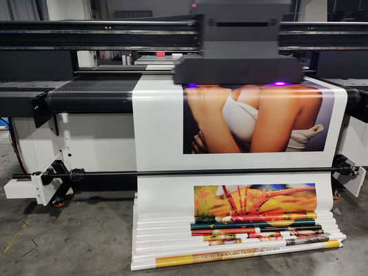 CMYK Multicolor Roll To Roll Printer Resolusi Tinggi