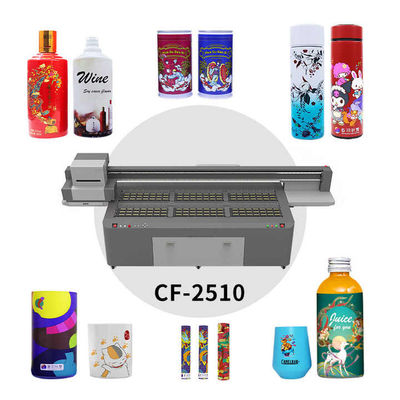 Ultrahigh customizable medium height UV Printer Flat bed Printing Machine dengan N.W 1300KG Pasar