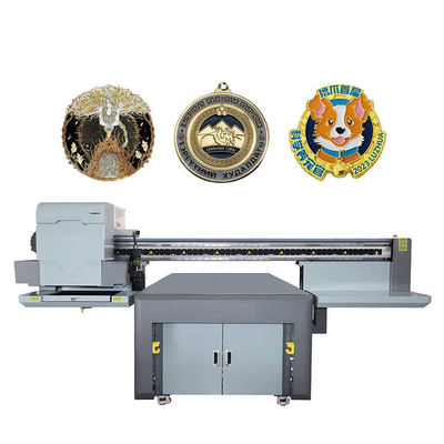 300mm X 200mm Ukuran cetak Printer flatbed UV dengan tinta UV lingkungan LED dan sistem pasokan tinta terus menerus