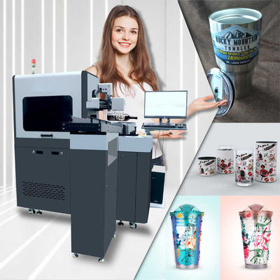 Panjang cetak yang dapat disesuaikan 10-270mm Silinder Printer UV untuk Objek Silinder Hingga Diameter 300mm dan Panjang 600mm