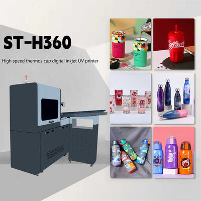Percetakan Diameter 40-120mm Silinder Printer UV dengan 1812mm* 660mm*1820mm 300kg