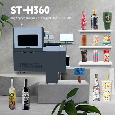 Mencetak secara efisien pada silinder hingga 300mm diameter dan 600mm panjang dengan Advanced Silinder UV Printer kami