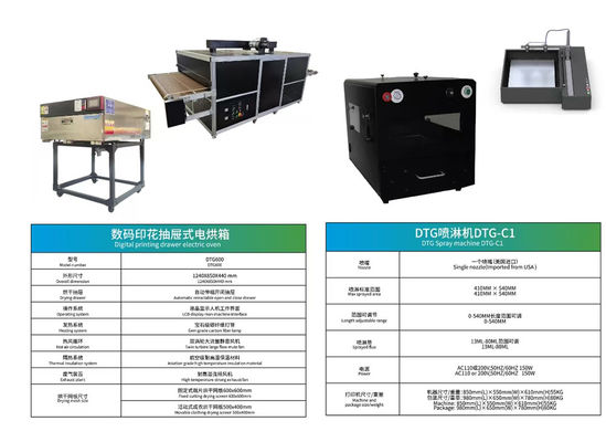 Max Printing Resolutio 720x1800dpi DTG Printing Solusi sempurna untuk resolusi tinggi dan cetak akurat