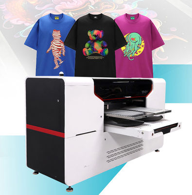 DTG Printer Untuk Kain Pakaian 450KG Berat Bruto 1/300 Inch Spray Hole Spacing Kinerja yang tahan lama