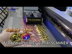4130mm x 2000mm Printer UV Rich G5 Nozzle dengan Dimensi yang Dapat Dikustomisasi dan Teknologi Pencetakan UV LED
